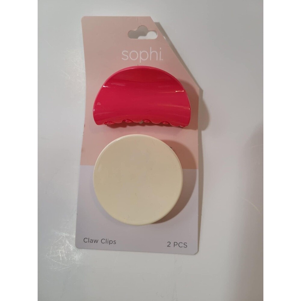 Sophi Hair Clips Barrettes Multicolor Cream Pink NEW